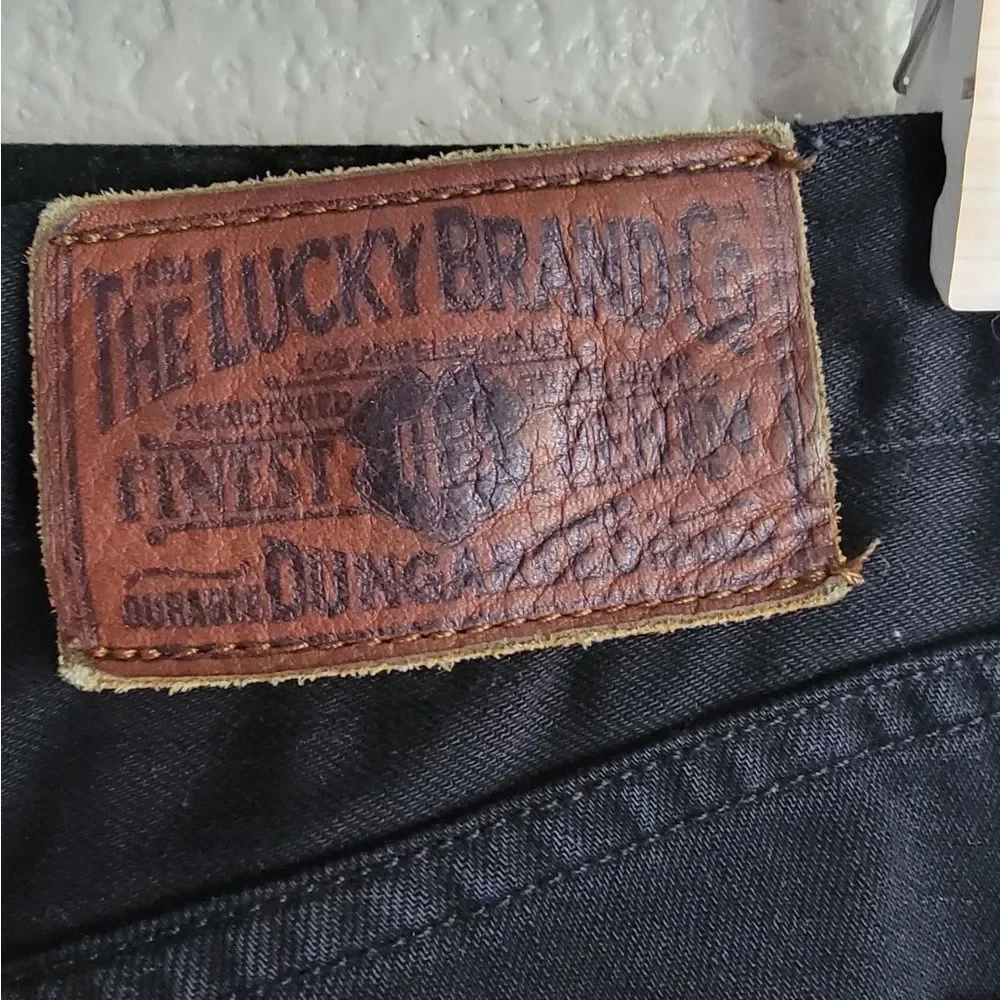 Men’s Lucky Brand Black Vintage Straight Jeans – 35x32 Rugged Classic)